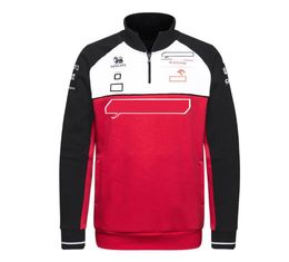 Tuta da gara F1 di Formula 1 Giacca a maniche lunghe Completo autunnale e invernale Team Maglione caldo Pile sottile Stile personalizzato