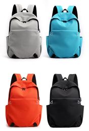 50pcs Backpack Men Women Unisex Oxford Solid Large Capacity Waterproof School Bag With USB Port Size 30*42*13CM