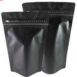 Eco-friendly Kitchen Plastic Bags Stand Up Coffee Bean Zip Lock Organiser Aluminium Foil Mylar Storage With Valvehigh qty