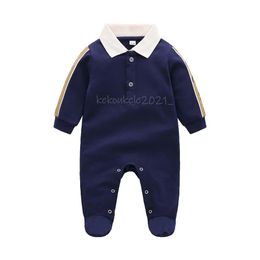 Baby Rompers Boys Jumpsuit Kids Long Sleeve Cotton Bodysuit Infant Girls Letter Cotton Romper Clothing