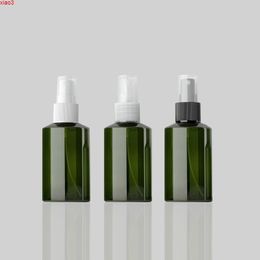 50pcs 100ml green cylinder spray pump plastic bottle for cosmetics,floral water bottles containers sprayer mini travel bottlegood qty