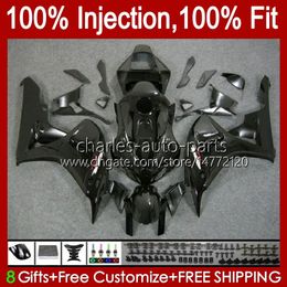 100%Fit Injection Mould For HONDA Body CBR 1000 RR CC 1000RR 1000CC 06-07 Bodywork 59No.1 CBR1000 RR CBR1000RR 06 07 CBR1000-RR 2006 2007 OEM Fairing Kit glossy black
