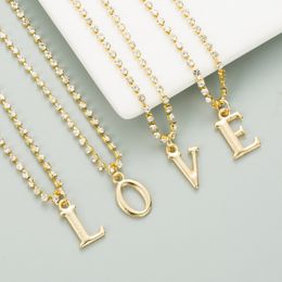 english sweaters UK - Ins Silver Star River Alloy Claw Chain 26 English Letters Necklace Women's Pendant Simple Personality Sweater 0R9Q514