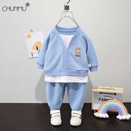 Spring Autumn Baby Boy Cotton Clothes Kids Fashion Print Top Pants 2Pcs/sets Infant Children Casual Toddler Tracksuits X0902