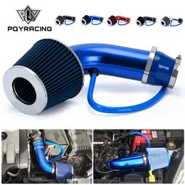 PQY - Universal 3" 76mm Air Filter & Cold Air Intake Pipe Turbo Induction Pipes Tube Kit With Filters Cone PQY-AIT28+IMK14