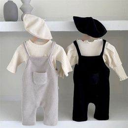 MILANCEL Autumn Baby Clothes born Romper Infant Overalls Korean Toddler Jumpsuit Boy Clothing 211011