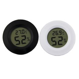 Mini Round Thermometer Hygrometer Instrument Practical Digital Indoor Hygrometers LCD Display Temperature Humidity Metre Aquarium Gauge DH5487