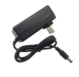 12.6V 2A AC/DC US Plug Adapter Charger for 3S Lithium Li-ion LiPo 18650 Battery 5.5mm x 2.1mm