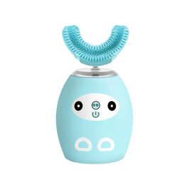 Children 360° Silicone U-shaped Sonic Electric Toothbrush Intelligent Charging IPX7 Waterproof Portable Toothbrush - 2-7Y 5