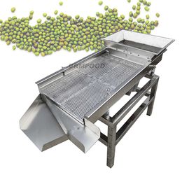 Commercial 220V Vibrating Rice Screen Sieve Machine Stainless Steel Small Electric FIlter Vibration Screening Maker