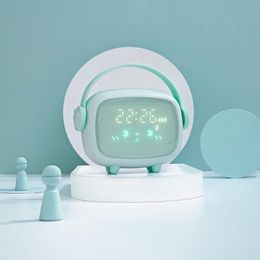 Other Clocks & Accessories Time Angel Alarm Clock Children Creative USB Charging Small Multifunctional Led Night Light Digital