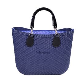 Colourful Customization Candy Beach Solid Silicone Bag Handbag Waterproof Rope Storage Bags Women's EVA Straw Bag