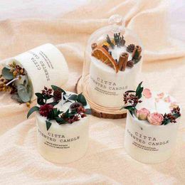Creative Soy Wax Aromatherapy Candle Gift Scented Box Romantic Decorative House Day Valentine's F6W6 Y211229