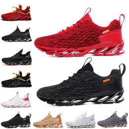 High quality Non-Brand men women running shoes Blade slip on black white all red Grey orange Terracotta Warriors trainers outdoor sports sneakers size 39-46