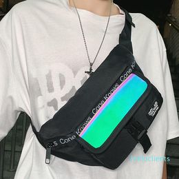 Waist Bags Original Brand Couple Chest Bag Fashion Shoulder Street Reflective Japanese Female Messenger