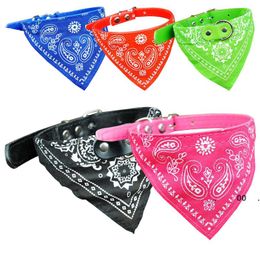 Adjustable Pet Dog Cat Bandana Scarf Collar Neckerchief Dog Bandana Triangle Scarf Collars Pet Cat Puppy Collars Fashion Dog LLF11717