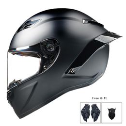 Motorcycle Helmets Helmet Women Moto Personality Full Face Motorbike Motocross Capacete Casque Black
