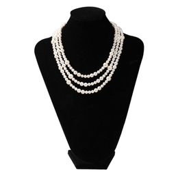 Pearl Choker Necklaces Chain Goth Collar For Women Fashion Charm Party Wedding Jewelry Gift