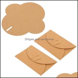 Greeting Event Festive Party Supplies Home & Gardengreeting Cards 50Pcs Vintage Kraft Paper Envelope Practical Retro Letter Stationery Drop