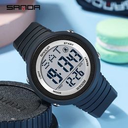 SANDA New Fashion Sports Watch 50M Waterproof Luminous Electronic Watch Chronograph Automatic Date Calendar Men's Watch Relgio G1022