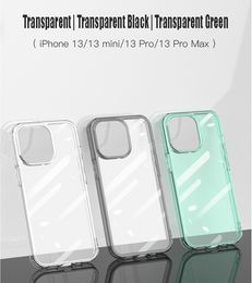 Luxo vidro temperado Mobile Phone Cases claro iphone 11 12 13 pro xs max 13mini x xr transparente caso duro para 7 8 plus se2 fundas
