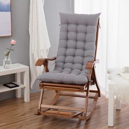 beach chair pads UK - Soft Long Chair Cushion Relaxing Rocking Chair Cushion Tatami Mat Lounger Recliner Beach Chair Sofa Cushion Pad Window Floor Mat 210716