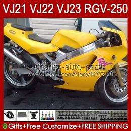 Body For SUZUKI RGVT RGV 250CC 250 CC RGV250 SAPC glossy yellow VJ22 RVG250 VJ 22 20HC.104 RGV-250 Panel 90 91 92 93 94 95 96 RGVT-250 1990 1991 1992 1993 1994 1995 1996 Fairing