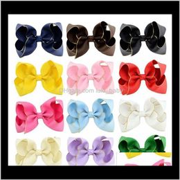 European American Style Kids Ins Hair Accessories Multi Color Diy Girls Cute Bow Ribbon Hairpin Princess Hair Clips Kids Barrettes 9Mn Xljfi