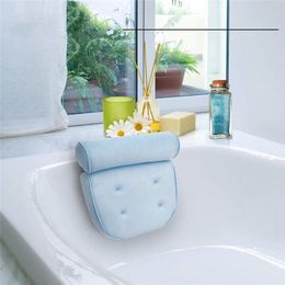 Cushion/Decorative Pillow Bath Tub Spa Cushion Neck Back Quick Drying With Suckers Support Foam Comfort Bathtub