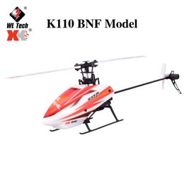 Wltoys XK K110 6CH 3D 6G Sistema Telecomando Brushless RC Elicottero BNF senza Trasmettitore K100/K120/K123 /K124 211104