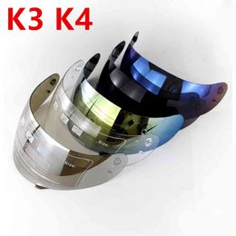 Full Face Motorcycle Visor for AGV K3 K4 Casco Moto Lens Shield Capacete Windshield Helmets Accessorie