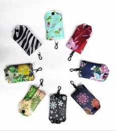 Alışveriş Çantaları Polyester Katlanabilir Alışveriş Çantaları Çiçek Meyve Sebze Bakkal Cep Yeniden Kullanılabilir Alışveriş Tote Çanta 25 Tasarımlar BT6075