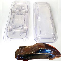 3D Car Shaped Chocolate Mould DIY Handmade Cake Candy Plastic Vehicle Chocolate Making Tool Cake Decorating Moulds Baking Mould 210702