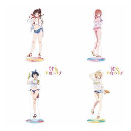 Anime Renting Girlfriend Acrylic Stands Large Size Cartoon Characters Ornaments Fans Gift Around Decoration Gift For Friend G1019