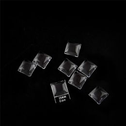 clear glass cabochons UK - Chandelier Crystal Square 15mm 100pcs Flat Back Clear Glass Cabochon Transparent For DIY Fashion Jewelry Promotion
