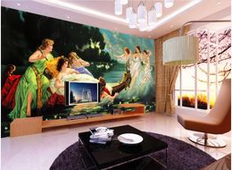 Custom photo wallpapers for walls 3d murals Modern Large-scale mythological figure oil painting angel TV background wall papers home decoration