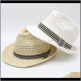 Caps Hats, Scarves & Gloves Fashion Aessoriessun Panama Wide Brim With Band Belted Parent-Child Adult Kids St Hats Summer Spring Outdoor Beac