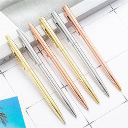 Metal Ballpoint Pens Black Ink Medium Point 1mm School Office Supplies Gift for Business Students Teachers XBJK2112
