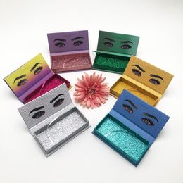 FDshine Makeup Eyelashes Box for Full Strip Fluffy Lashes Custom Private Label Eyelash Packaging Lashforest Lash Case