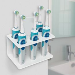 Electric Toothbrush Holder Toothpaste Holder Bathroom Organiser Acrylic Wall-mounted Home Bracket 1-5 Toothbrush Holes 210322