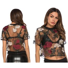 Descuento Blusas Negras Transparentes 2022 en venta en DHgate.com
