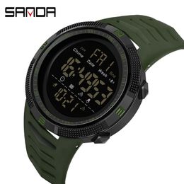 Fashion Men LED Digital Watch Waterproof Date Military Sport Rubber Quartz Watch Alarm Sport Digital Watches Reloj Hombre 2020 X0524