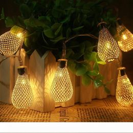 2021 metal led bulbs golden drip lights led strings for indoor decoration wedding christmas party holiday string lights