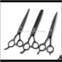 Dog Grooming Lefthand 7 Engrave Logo Jp 440C Down Curved Cutting Thinning Pets C4006 Acfy2 Hair Js26J