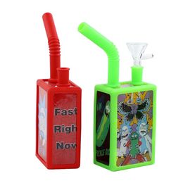 Beverage box water pipe silicone smoking pipes glass beaker bongs smoke accessories bubblers with fittings