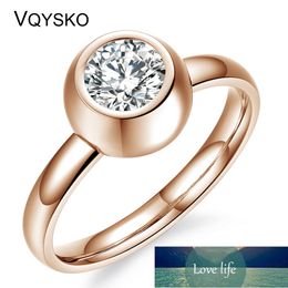 New Arrival Europe and USA Removable Crystal Ring Wholesale Titanium Steel Engagement Jewellery Rings for Women Costume Accessory Factory price expert design