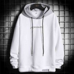 Men's Oversized Hoodies Pullover Sweatshirts Harajuku Hip Hop Loose Hoodie Mens Streetwear Spring Summer Men Print Clothing 210728