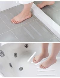 Anti Slip Bath Grip Stickers Decor Non-Slip Shower Strips Flooring Safety Tape Toilet Selfadhesive Bathroom sticke stirpe Round Snow Flower Wave shape