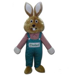 Mascot Costumes Easter Bunny Mascot Costume Fancy Party Dress Carnival Outfit Activity Mascot Advertising Clothing