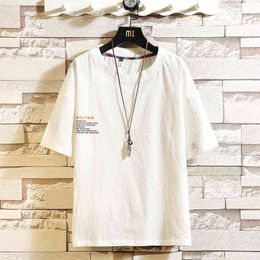 BQODQO 2019 TShirt For Men 100% Cotton Tshirts Streetwear Male Tees Casual Japanese Summer Short Sleeve Oversized Simple Stylish H1218
